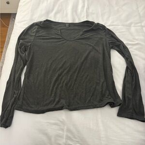 SHEIN Scoop Neck Long Sleeve Top